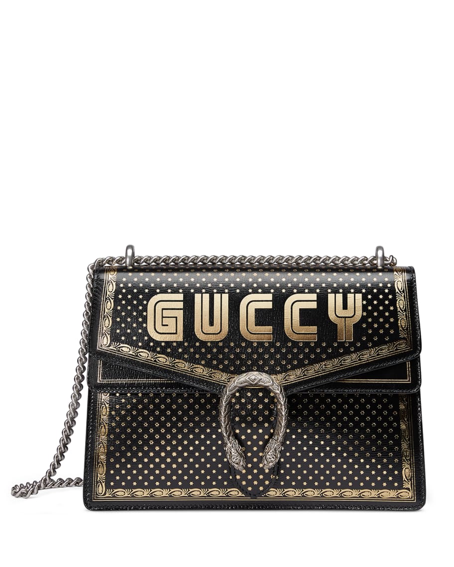Gucci Dionysus GUCCY Medium Leather Shoulder Bag | Neiman Marcus