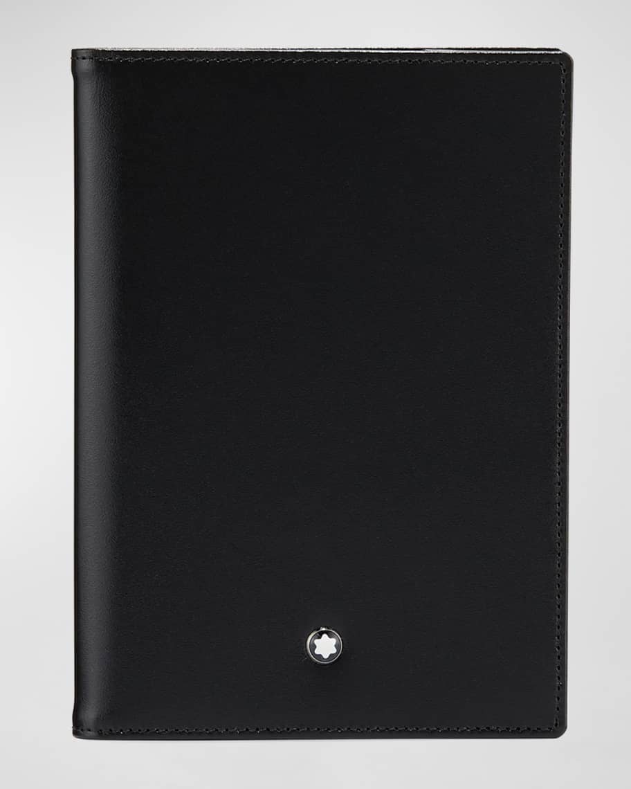 Montblanc Meisterstuck Leather Passport Holder, Black Neiman Marcus