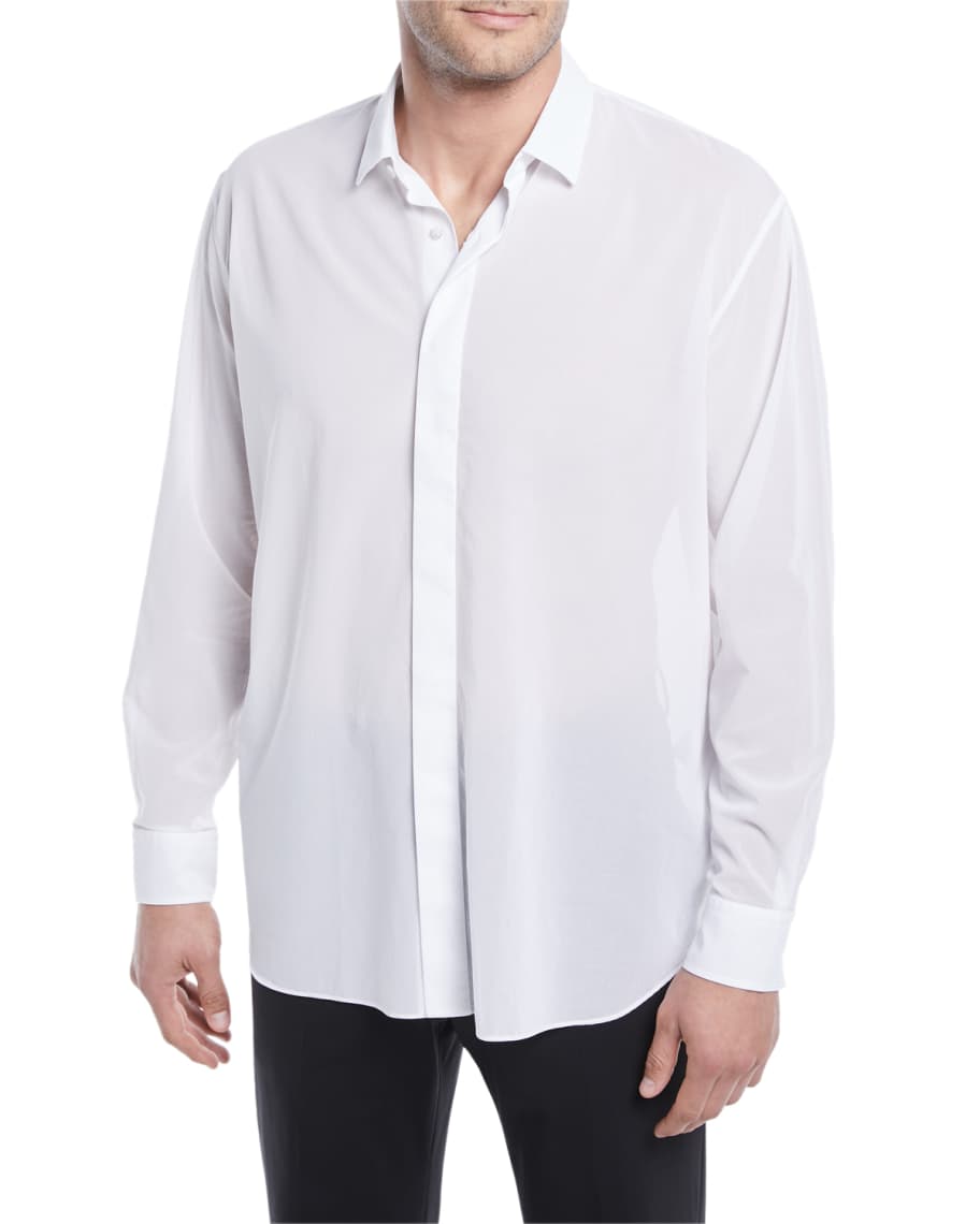 Berluti Lightweight Oversize Cotton Shirt | Neiman Marcus