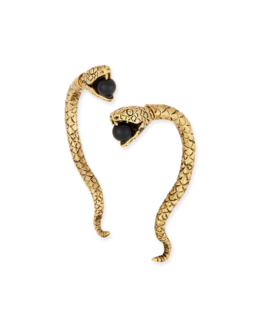 Saint Laurent Marrakech Perle Serpent Earrings Neiman Marcus