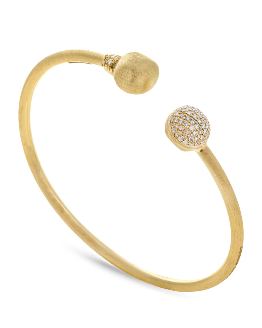 Marco Bicego 18k Gold Africa Diamond Bangle Bracelet Neiman Marcus