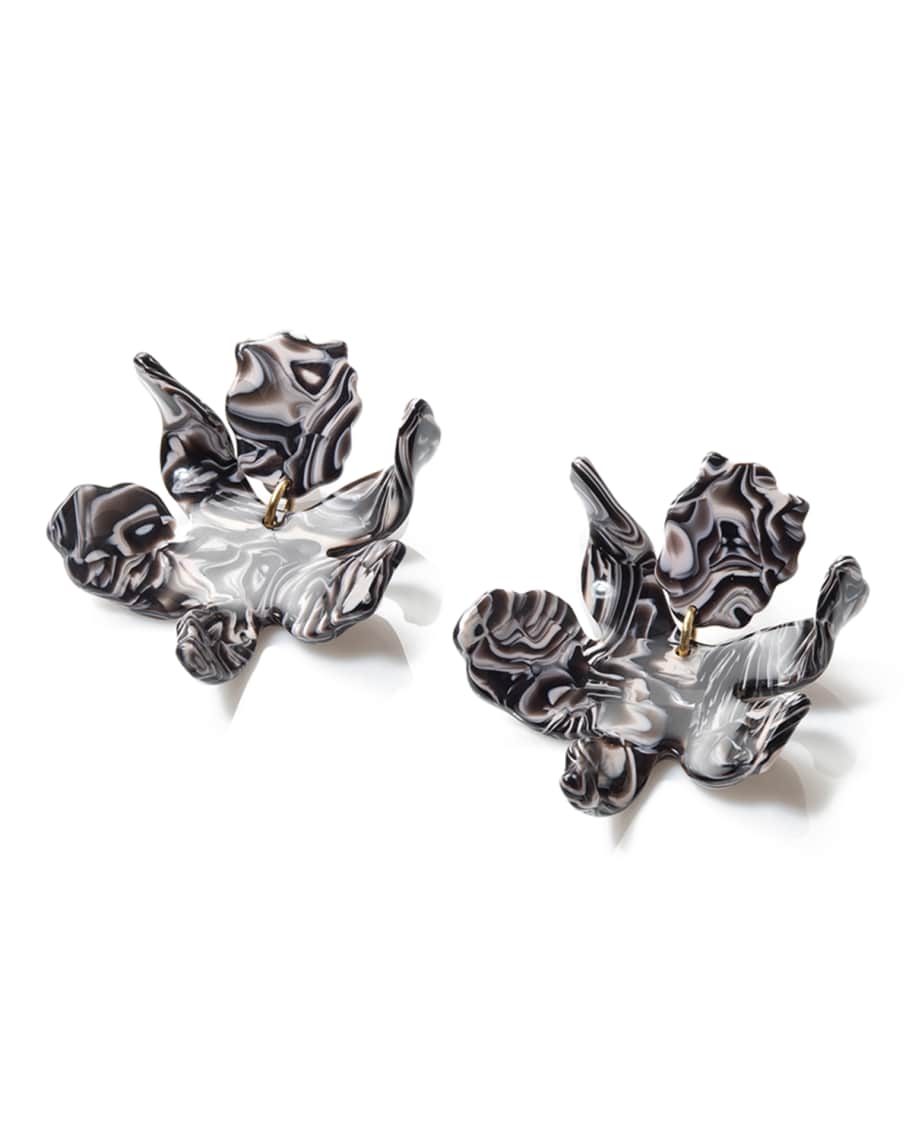Lele Sadoughi Small Paper Lily Earrings Neiman Marcus