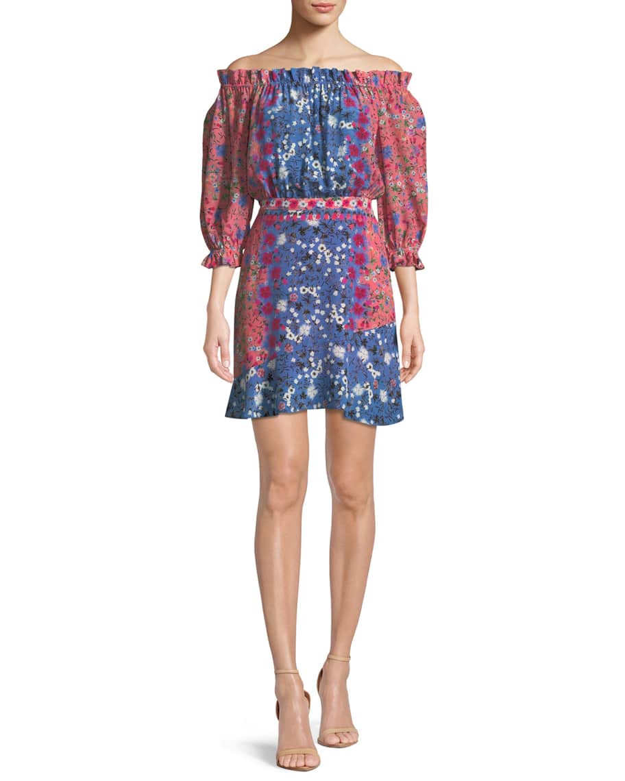 Saloni grace off the shoulder dress hotsell