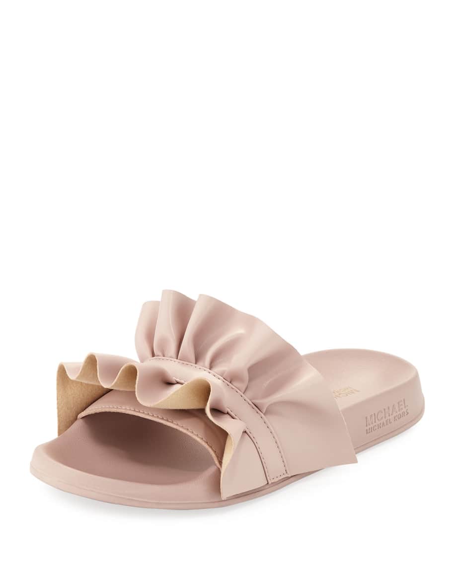 Bella ruffled leather sandal store