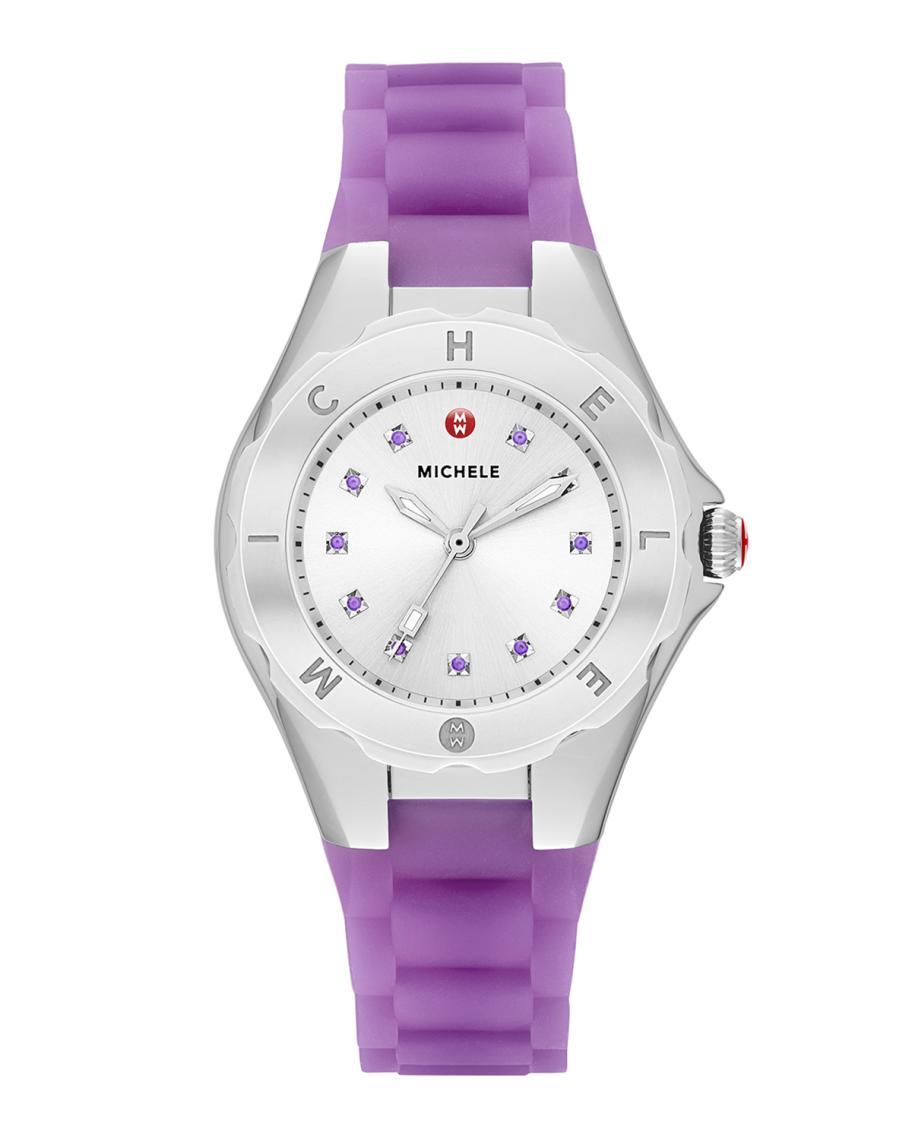 MICHELE Tahitian Jelly Bean Petite Topaz Watch, Purple  display picture 1