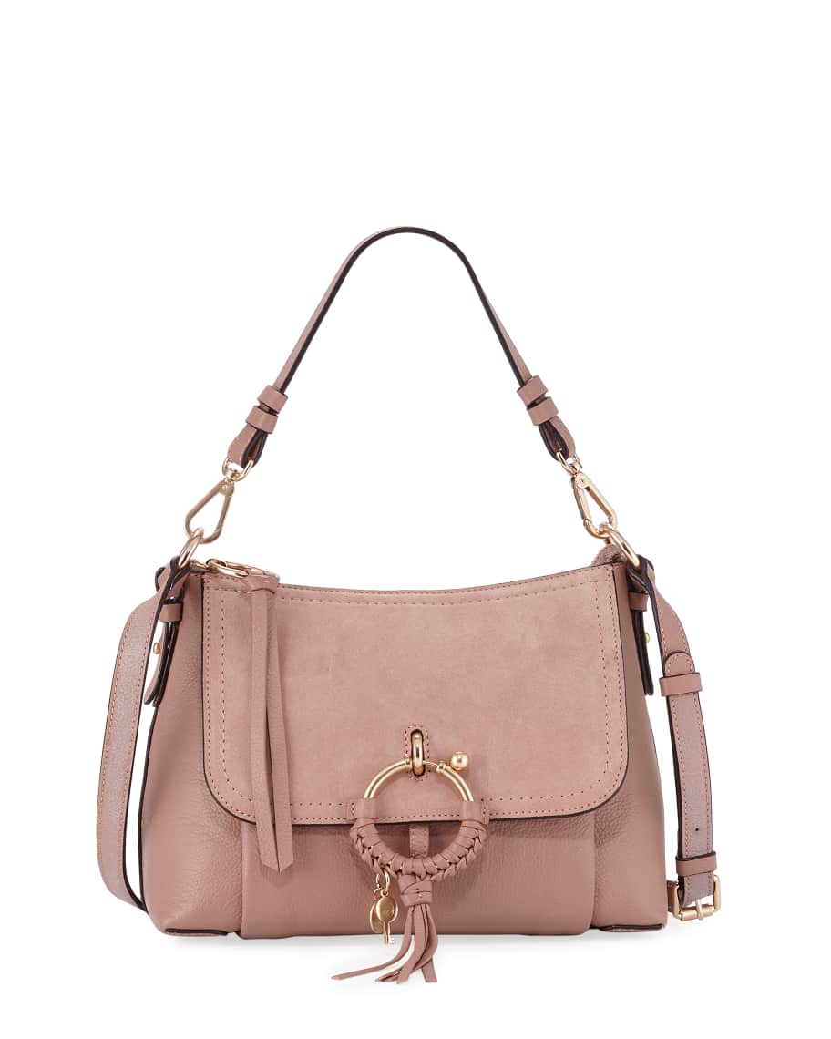 See by Chloe Joan Small Mixed Leather Crossbody Bag | Neiman Marcus