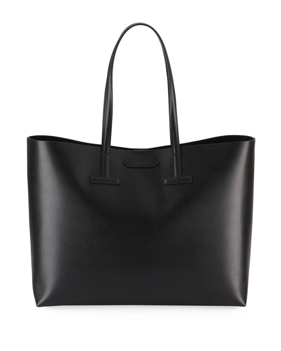 TOM FORD Medium T Saffiano Leather Tote Bag | Neiman Marcus