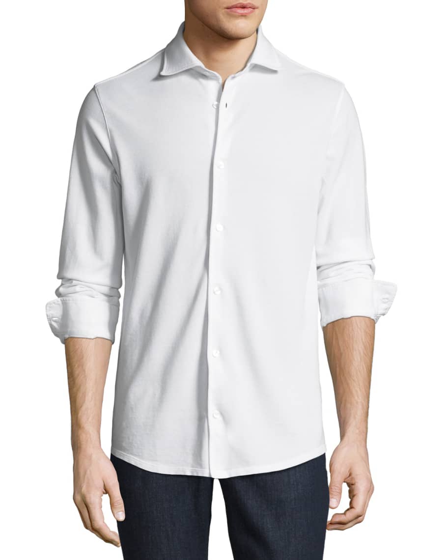 Fedeli Men's Pique-Knit Polo Sport Shirt | Neiman Marcus
