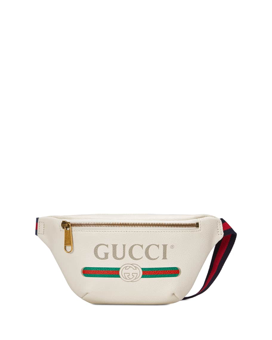 Gucci Gucci-Print Small Leather Belt Bag | Neiman Marcus