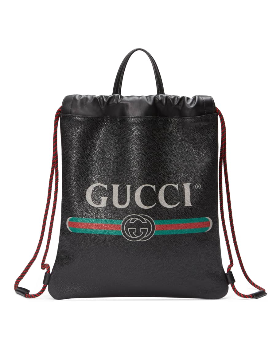 Gucci Gucci-Print Small Drawstring Backpack | Neiman Marcus