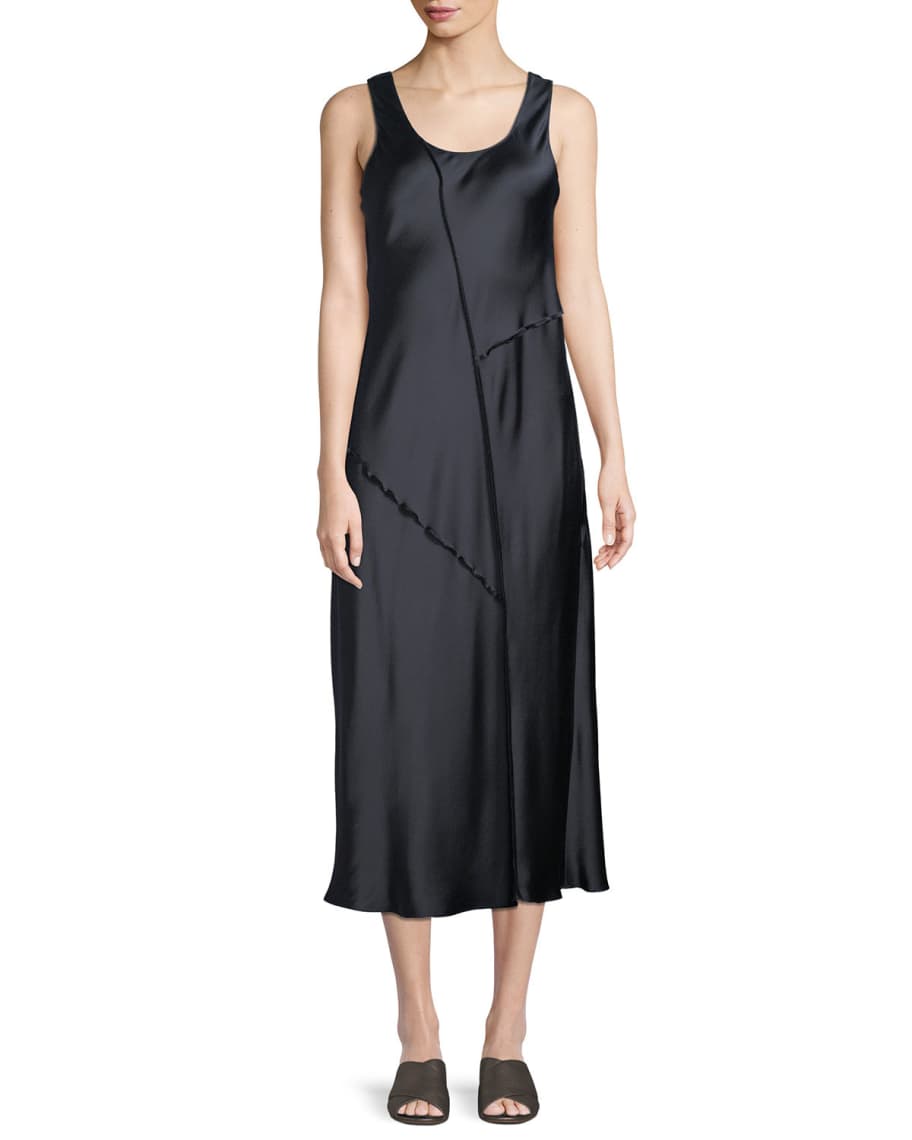 Vince raw top edge tank dress