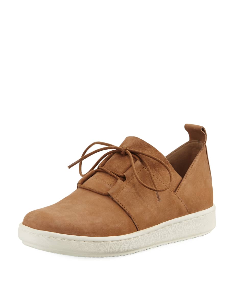 Eileen Fisher Kipling Easy Nubuck Leather Sneakers Neiman Marcus