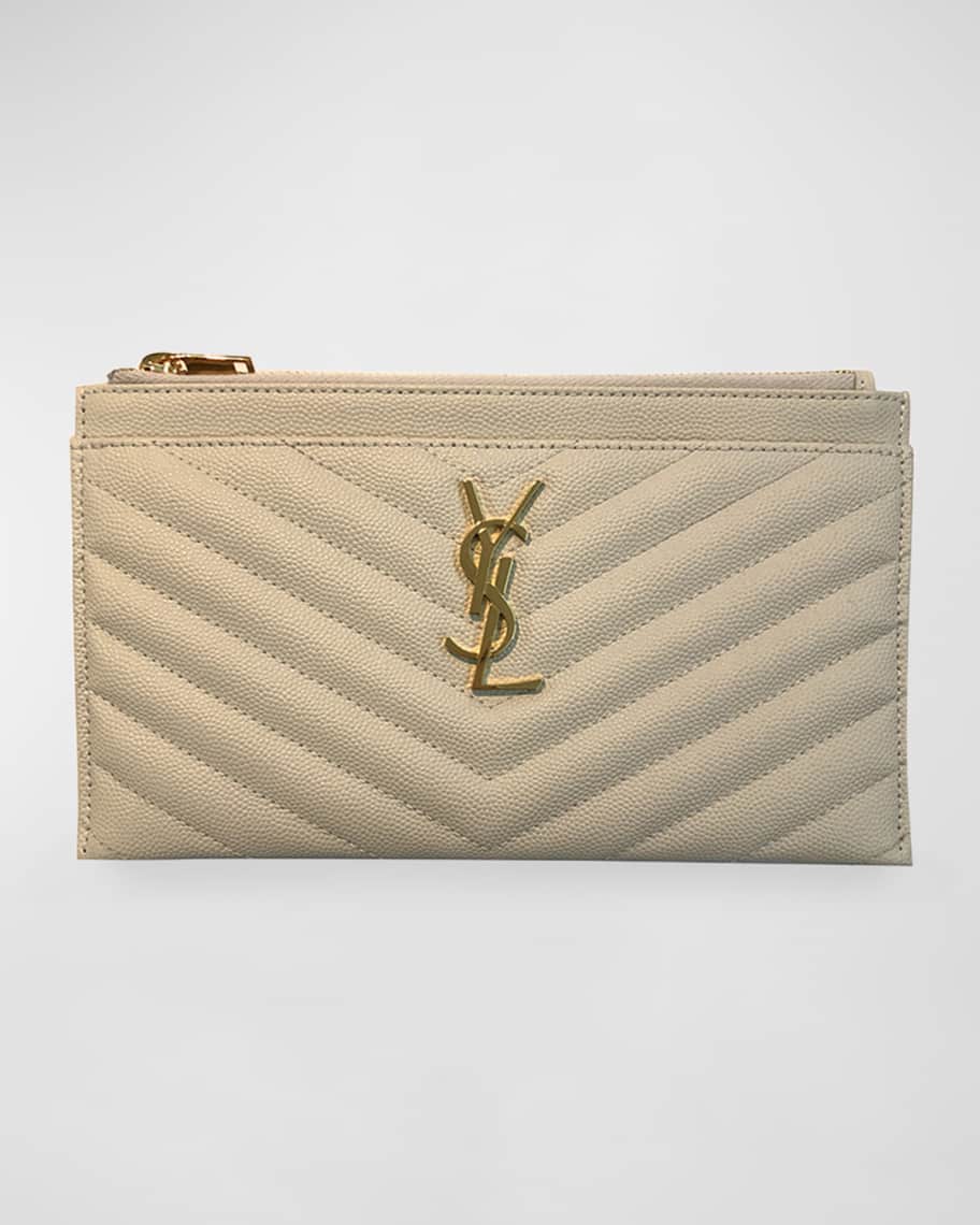 Deux Lux Women's Zip Around Wallet Purse Sequins Card ID Holder Gold NWT