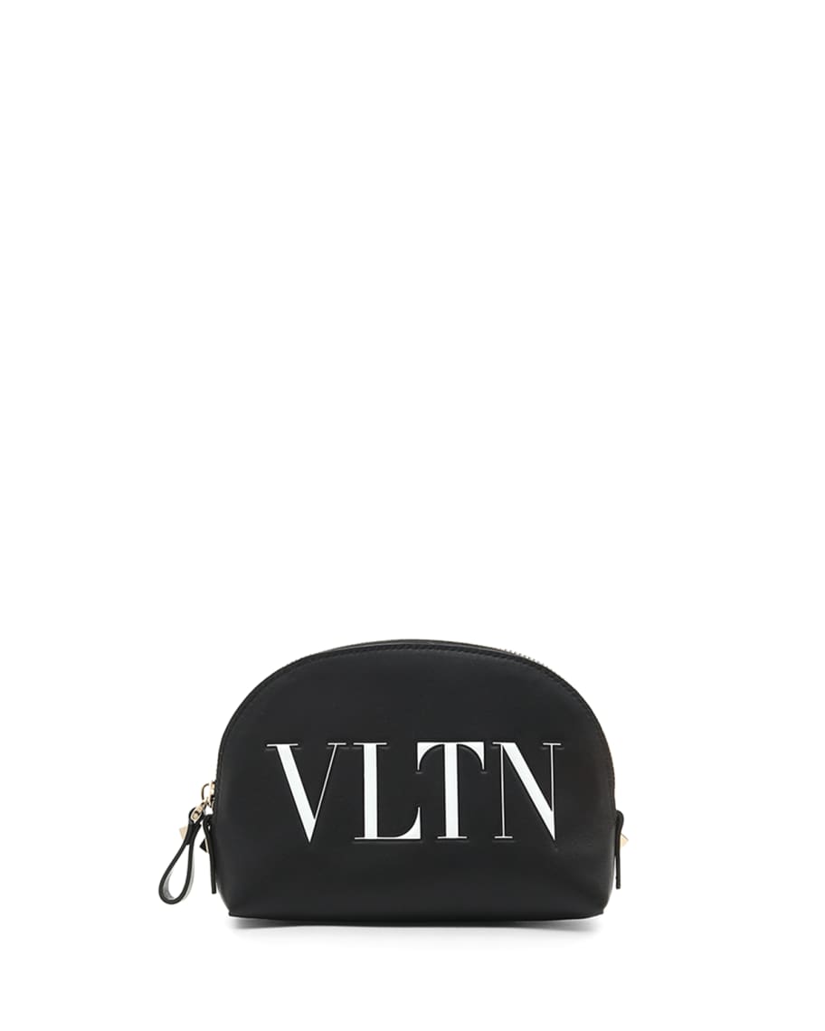 Valentino Garavani Small Leather Cosmetics Case | Neiman Marcus
