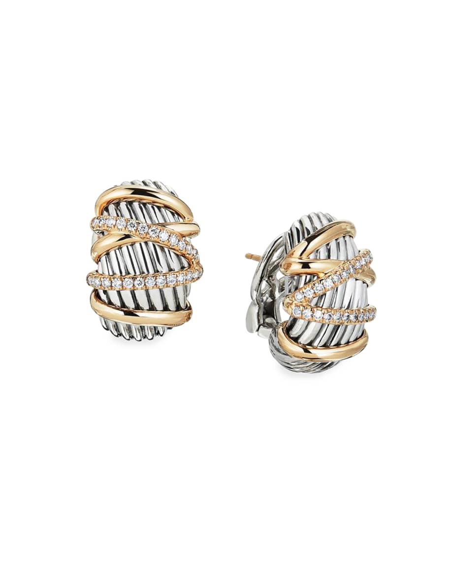 David Yurman Helena Diamond Shrimp Earrings | Neiman Marcus
