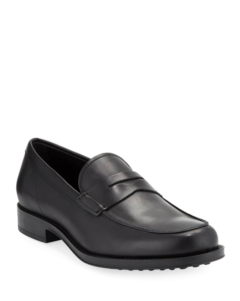Tod's Men's Leather Penny Loafers | Neiman Marcus