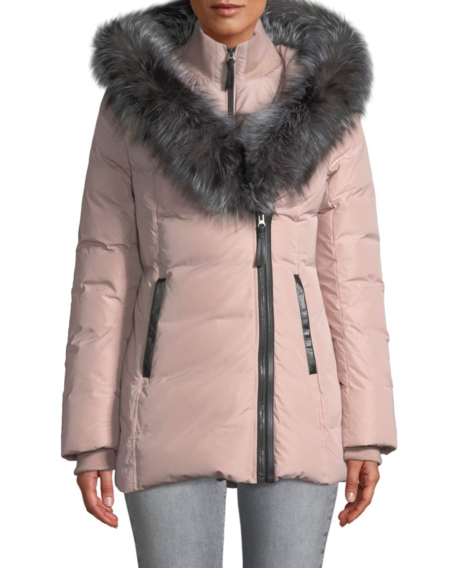 Pink mackage coat top