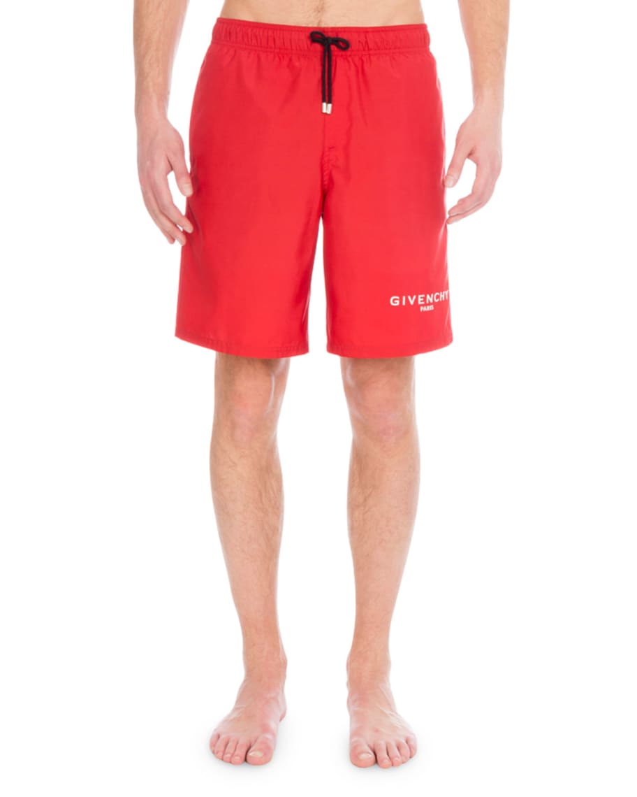Givenchy Men s Logo Swim Trunks Neiman Marcus