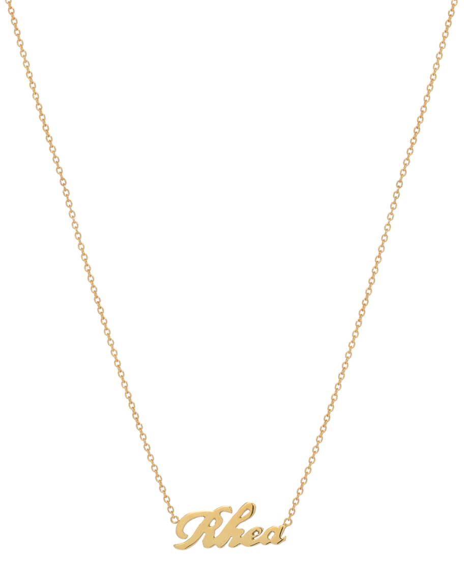 Zoe Lev Jewelry Personalized Script Necklace, 14k Yellow Gold | Neiman ...