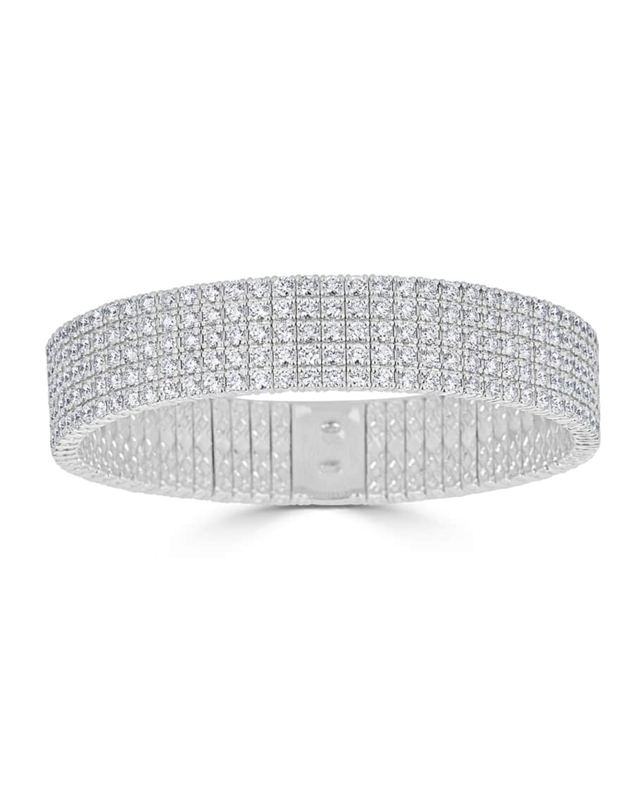 ZYDO 18k Wide Stretch Diamond Bracelet Neiman Marcus