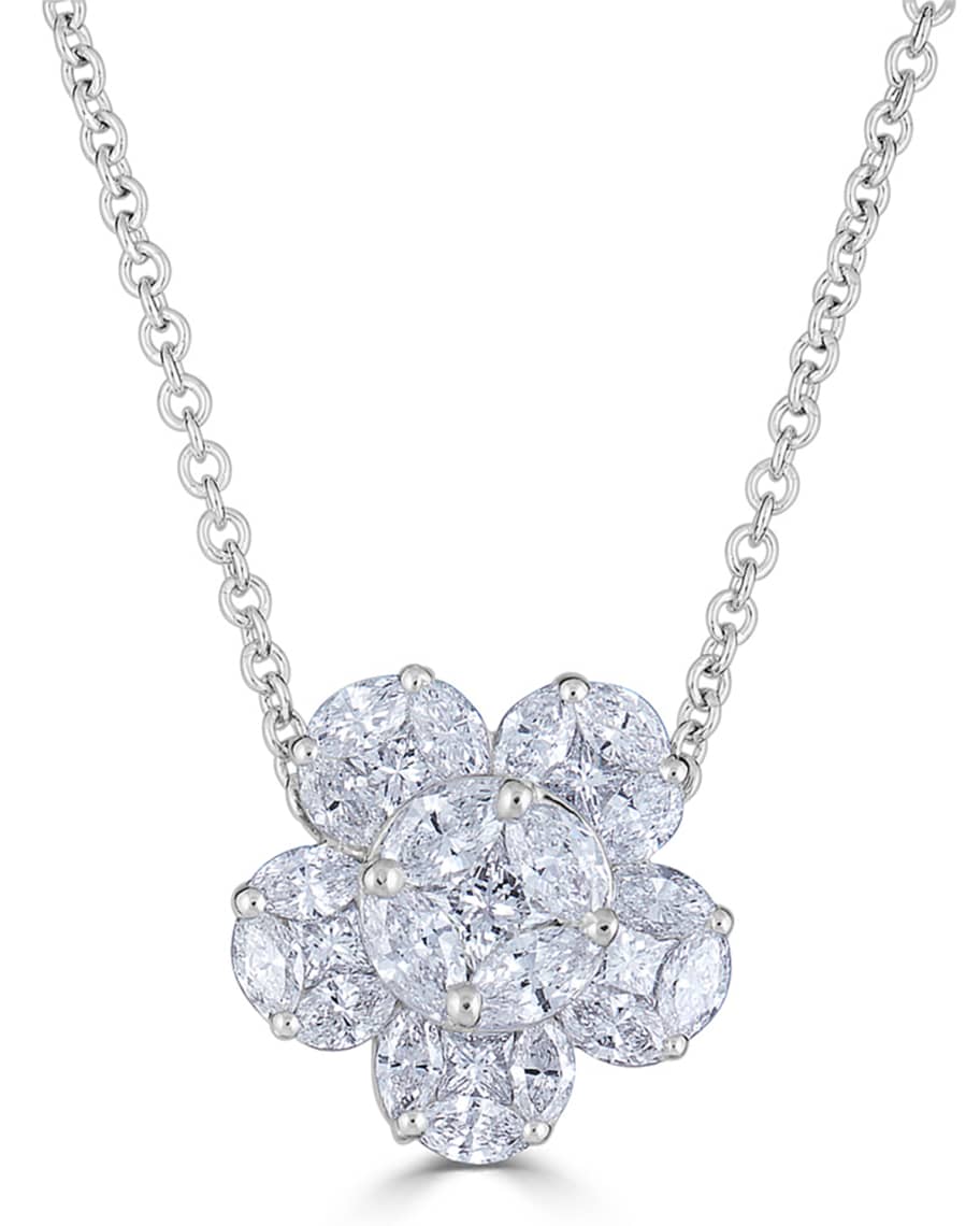 Hot diamonds flower necklace clearance
