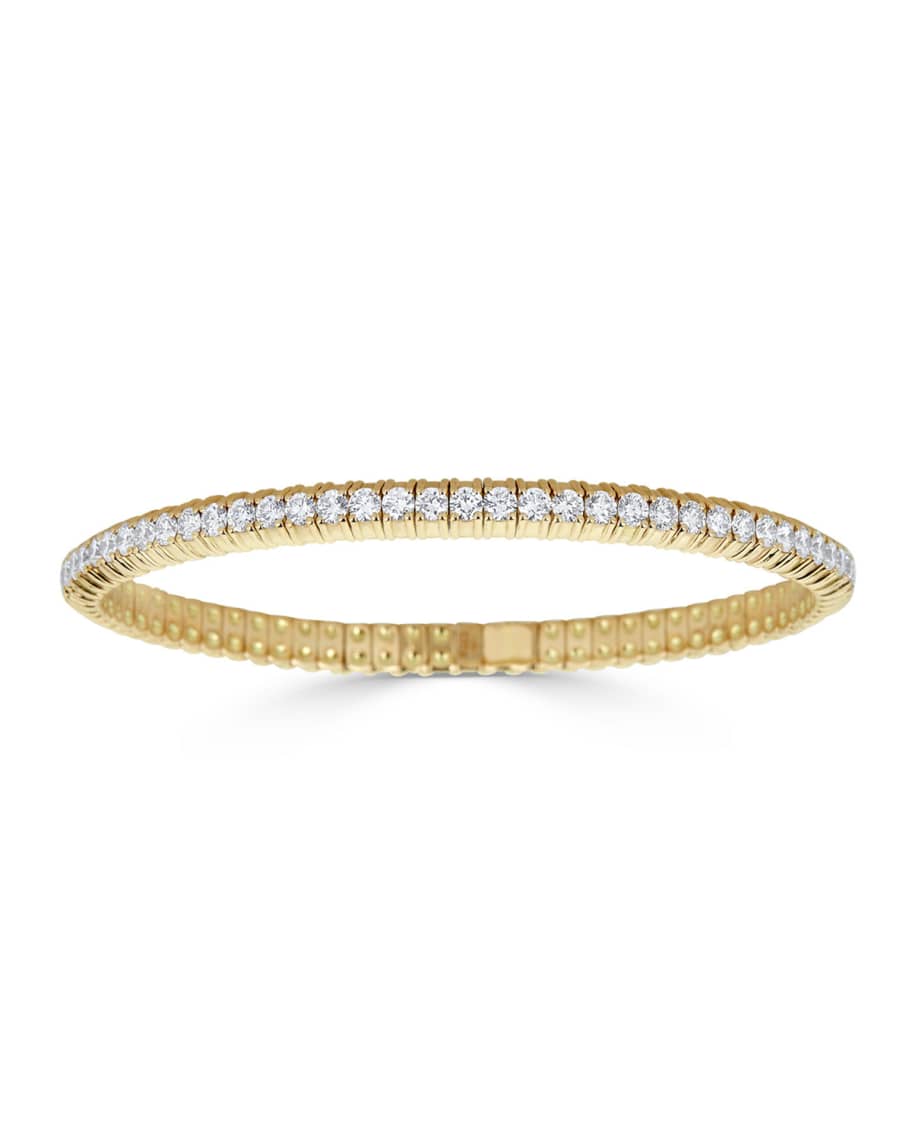 ZYDO Diamond Stretch Bracelet in 18k Gold, 3.77tcw Neiman Marcus