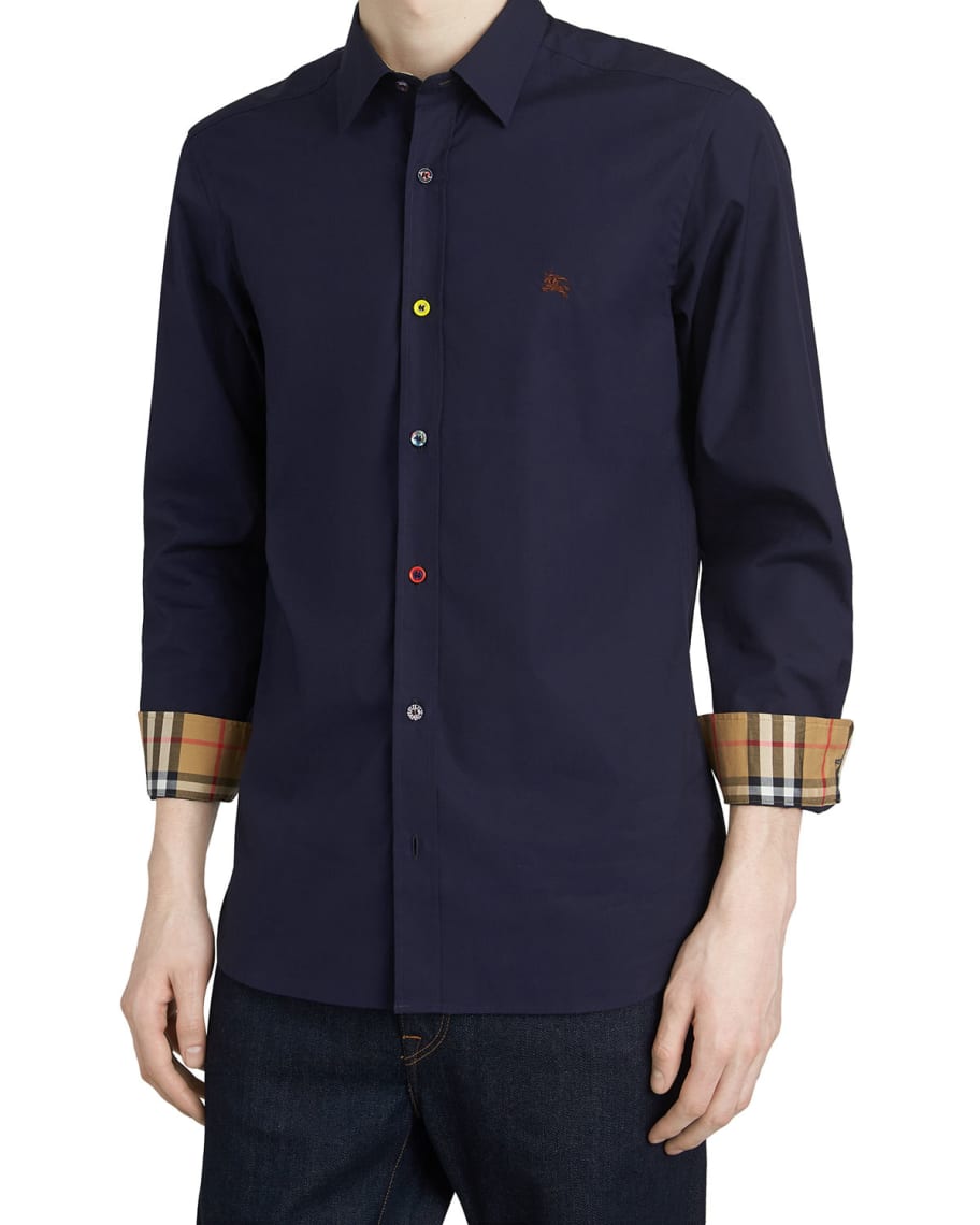 Burberry william button down outlet