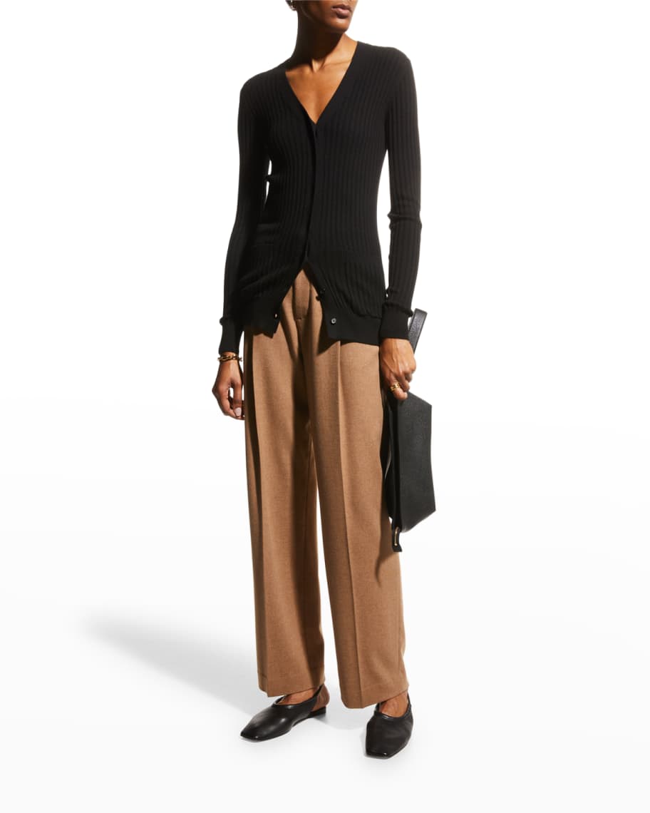 Vince skinny rib cardigan sale