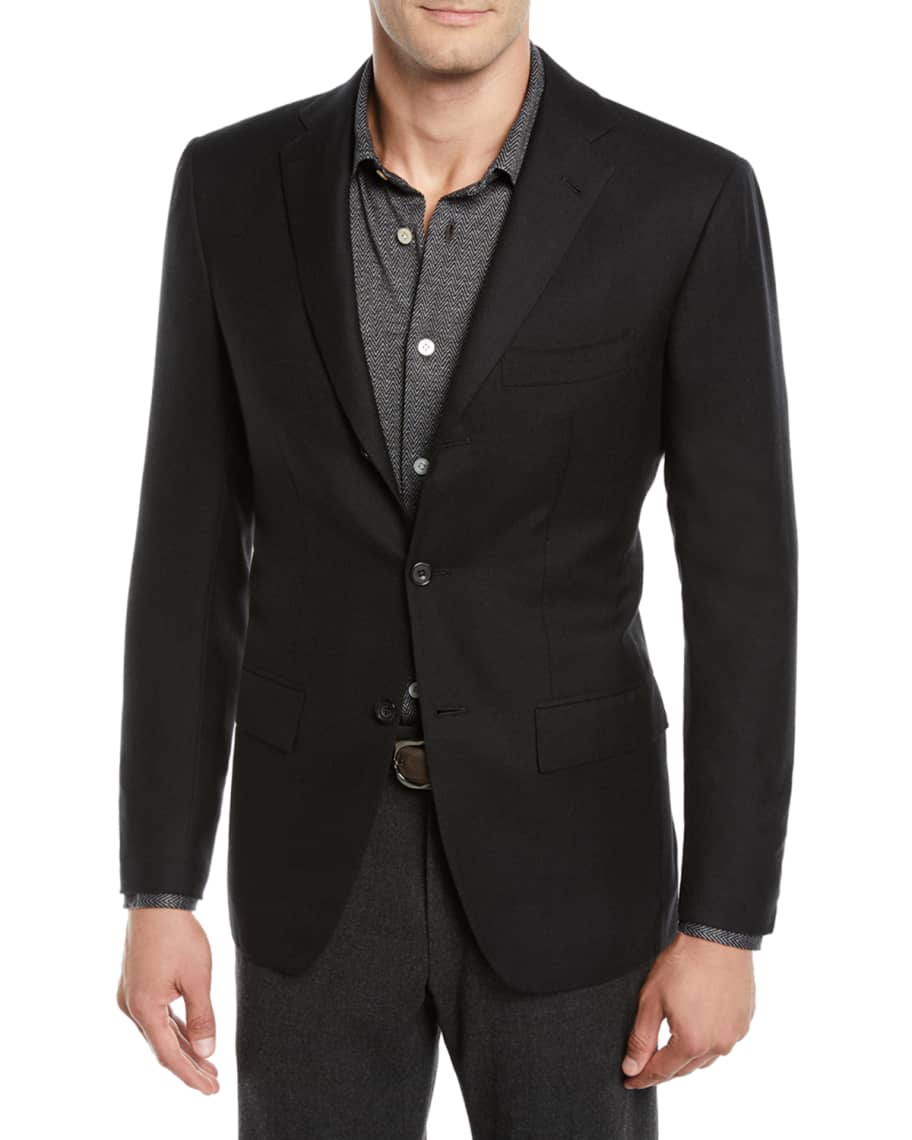 Kiton Men's Cashmere Three-Button Jacket | Neiman Marcus