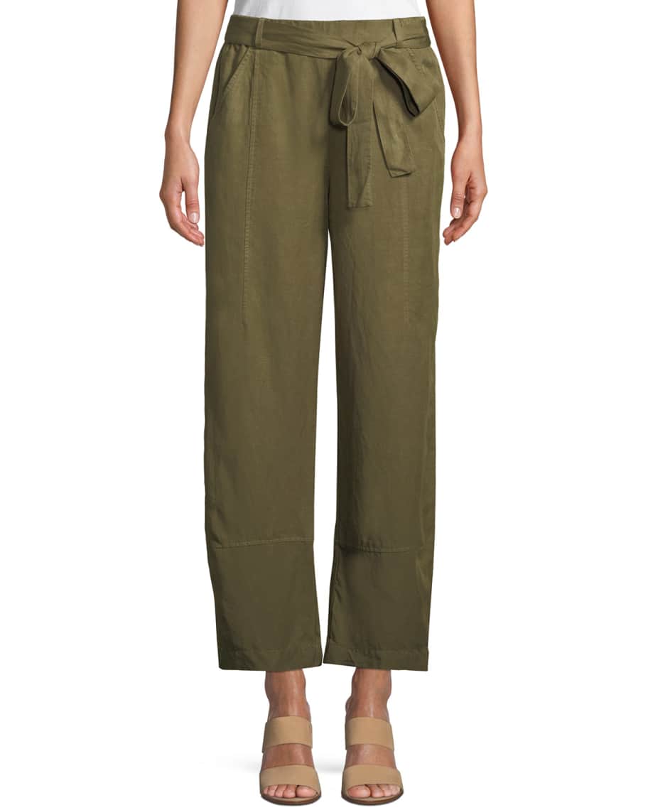 Eileen fisher tencel linen lantern pants outlet