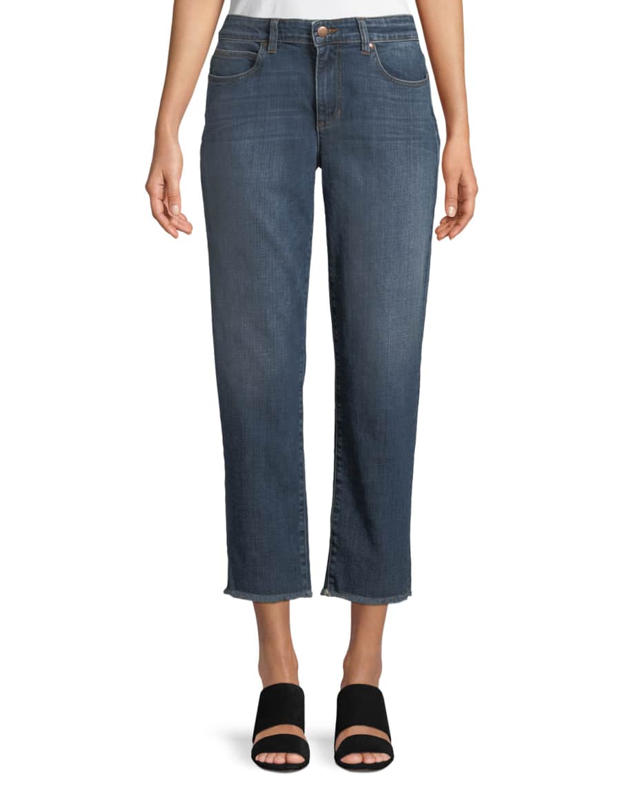 Eileen fisher hotsell frayed hem jeans