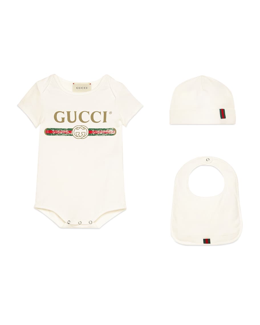 Gucci Vintage Logo Layette Set, Size 3-9 Months | Neiman Marcus