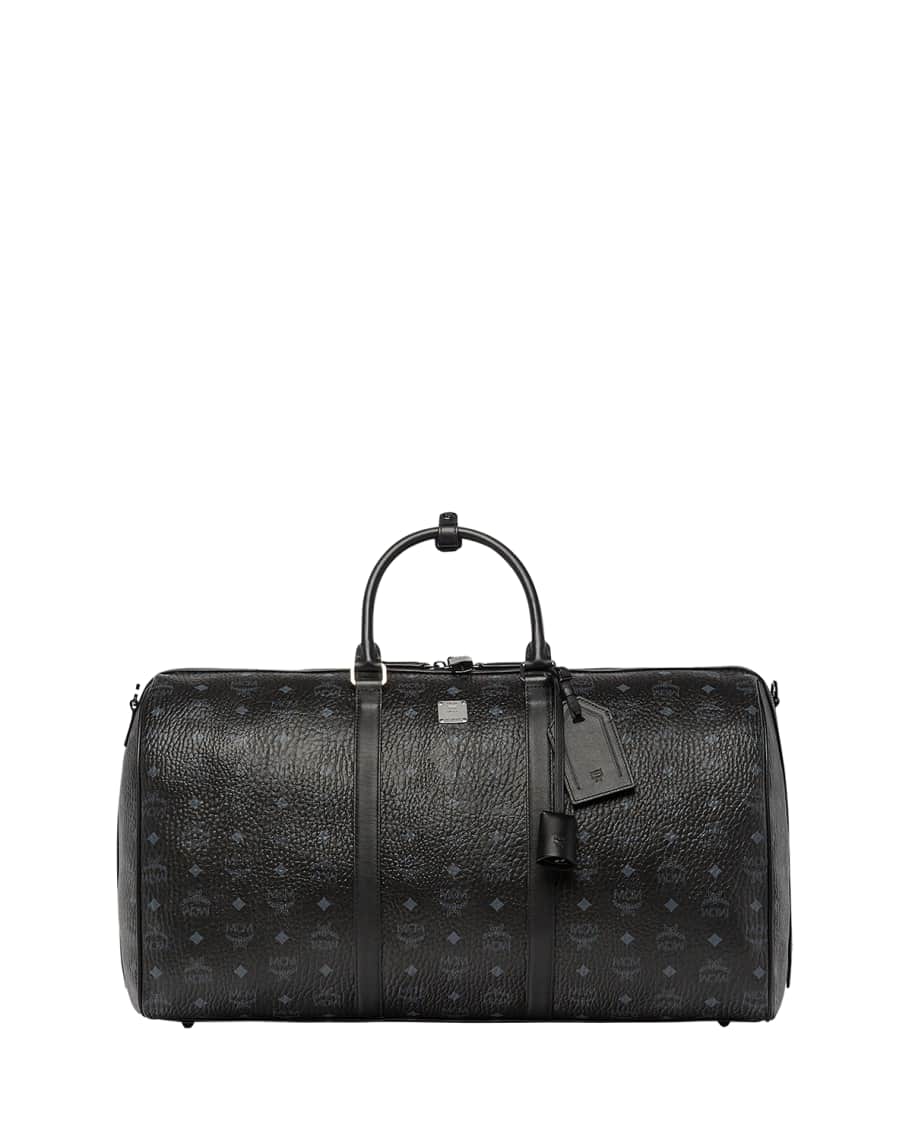 MCM Men s Traveler Visetos XL Weekender Duffel Bag Neiman Marcus