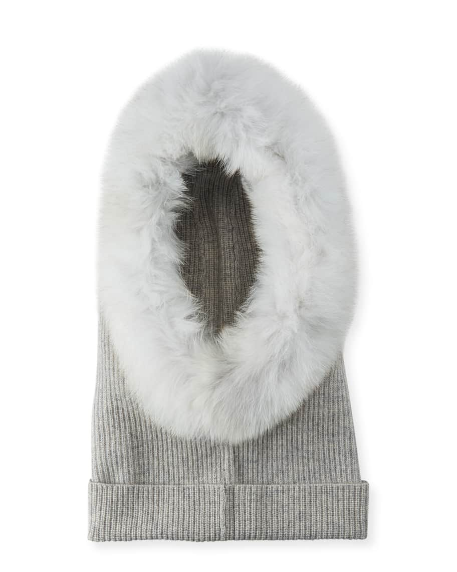 Eugenia Kim Paulina Cashmere Fur-Trim Hood | Neiman Marcus