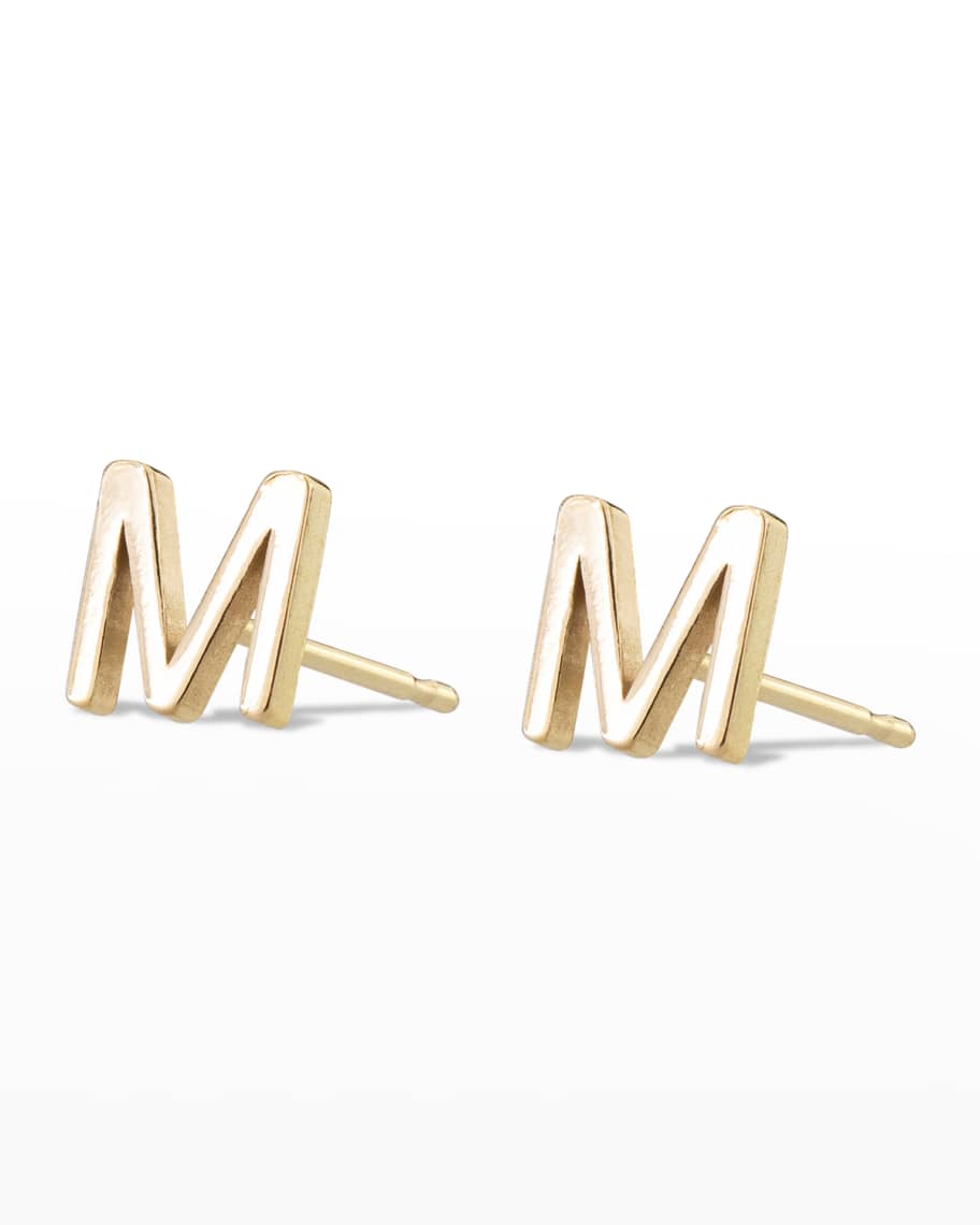 Maya brenner initial earrings Clearance