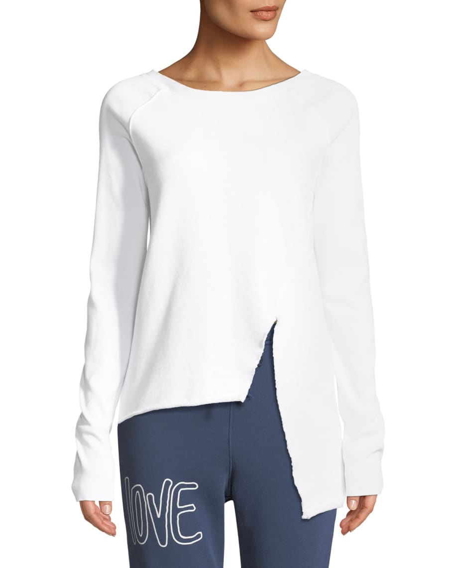 Frank and eileen asymmetric sweatshirt top
