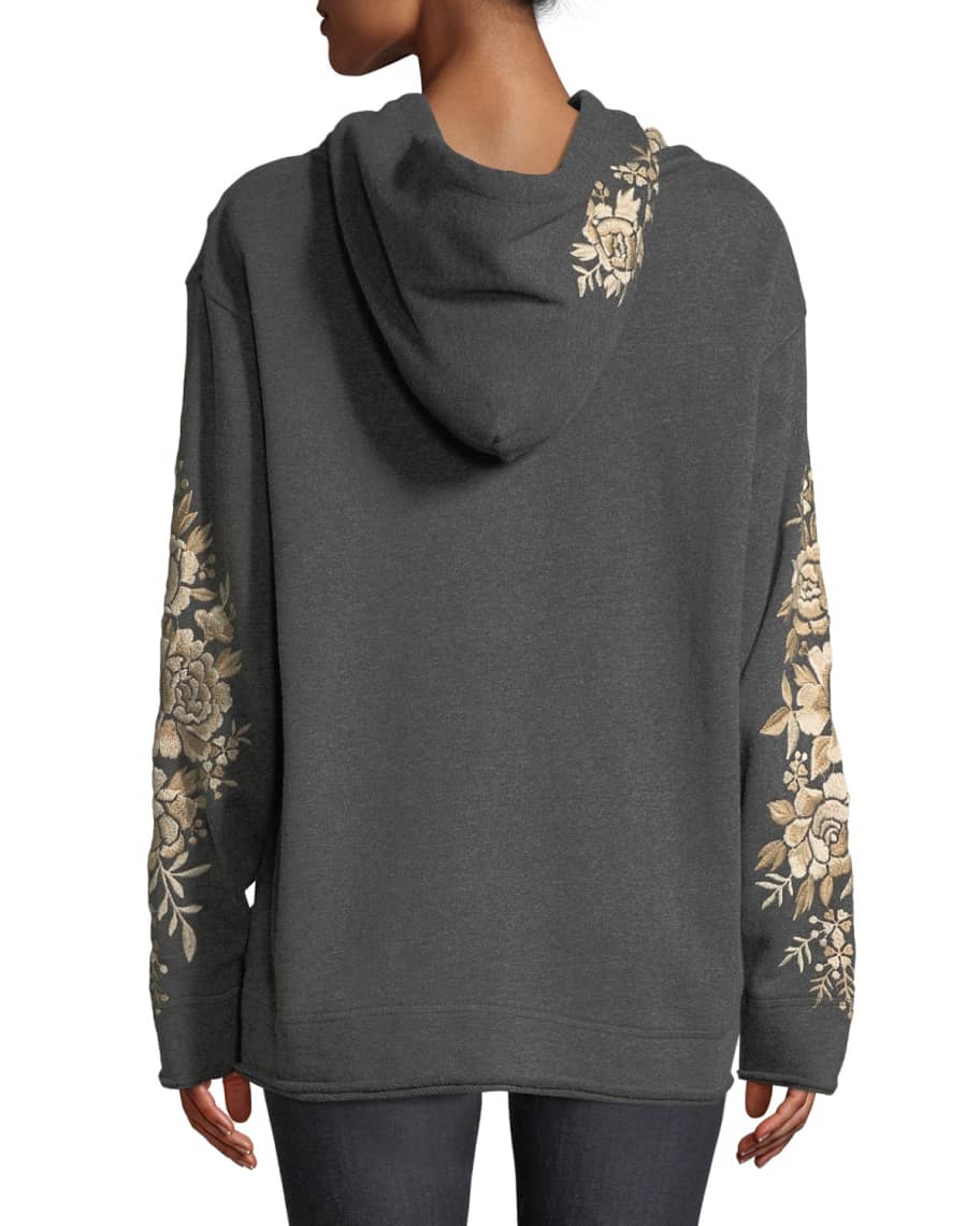 Johnny Was Ollena Embroidered Pullover Hoodie Sweatshirt | Neiman Marcus