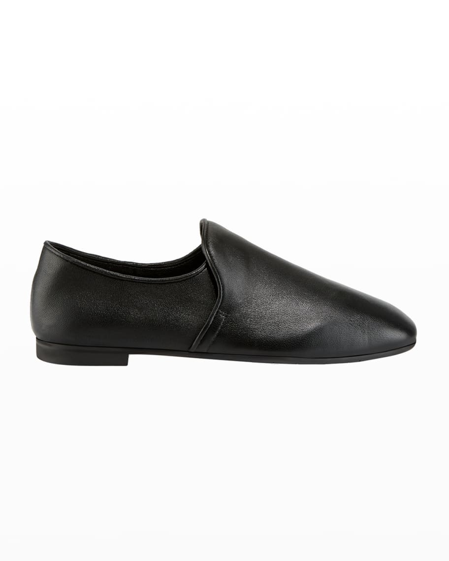 Aquatalia Revy Flat Leather Loafers | Neiman Marcus