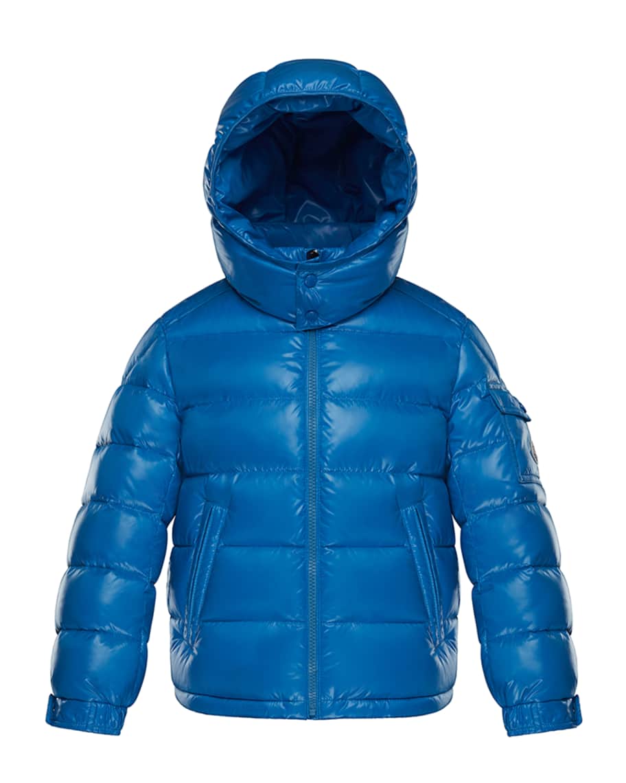 Moncler New Maya Puffer Jacket w/ Hood, Size 8-14 | Neiman Marcus