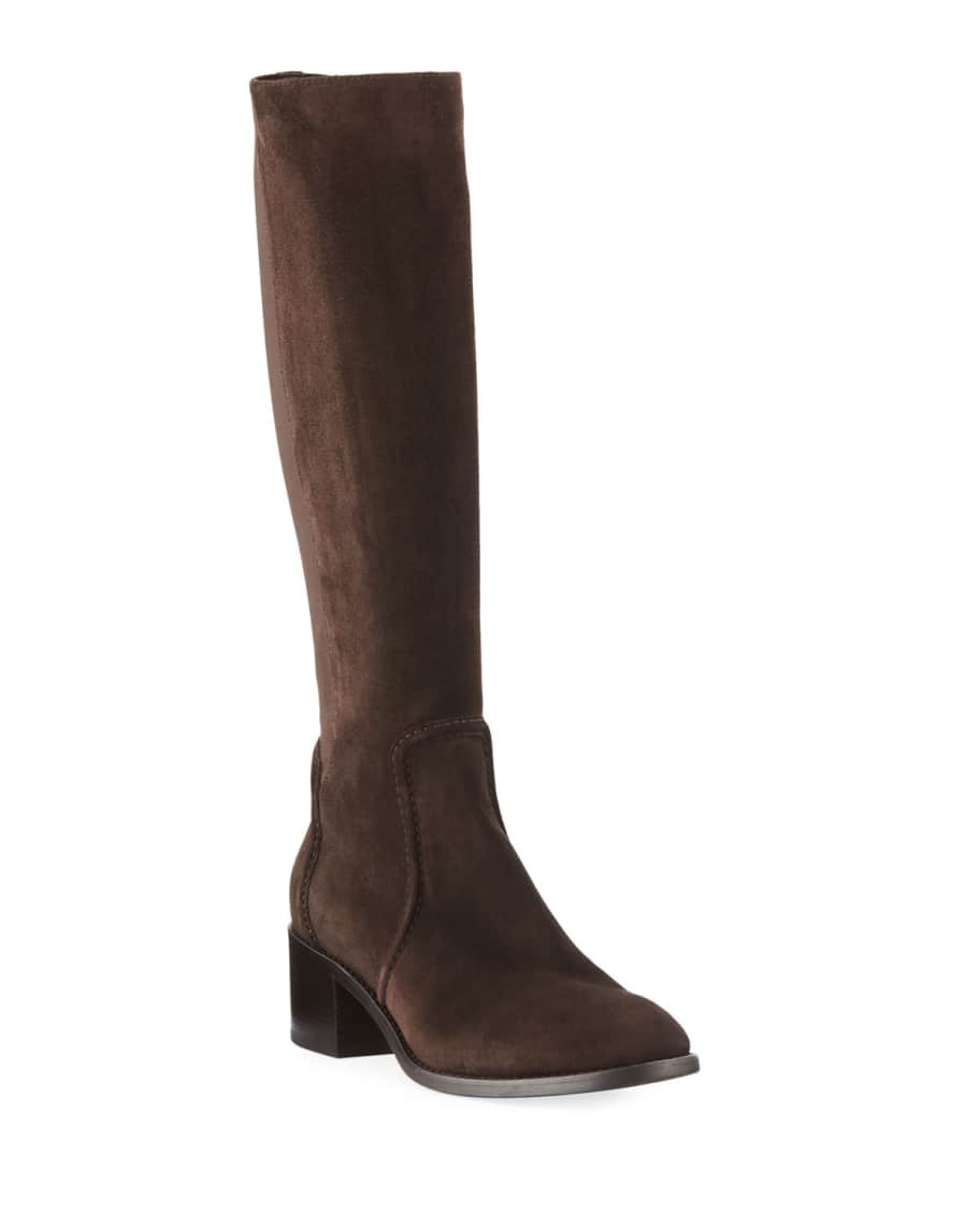 Aquatalia Jordan Suede Knee-High Boots | Neiman Marcus