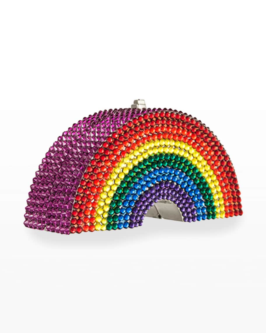Judith Leiber Couture Rainbow-Shaped Crystal Pillbox | Neiman Marcus