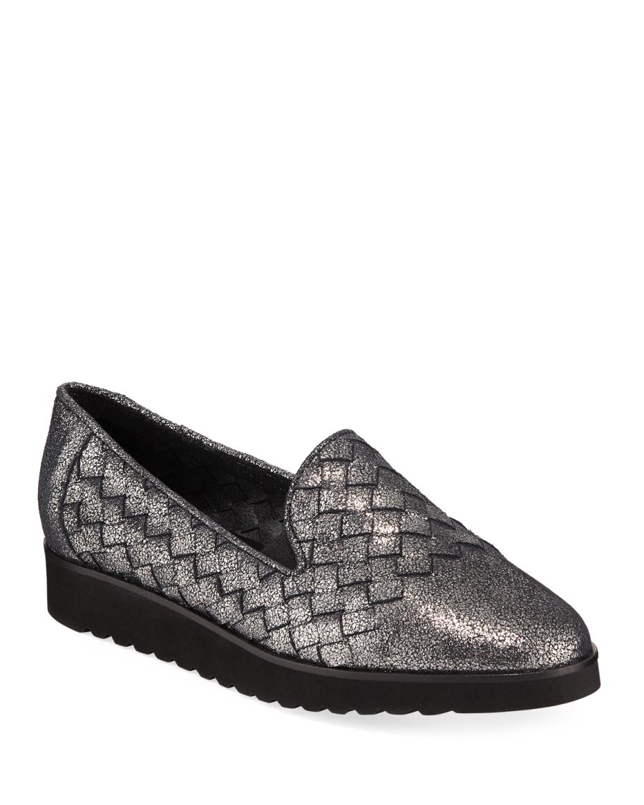 Sesto Meucci Black Quilted Leather Slip-On Loafers Sesto Meucci | Shoes | Sesto Meucci Womens Black Meryl Slip  main image 4