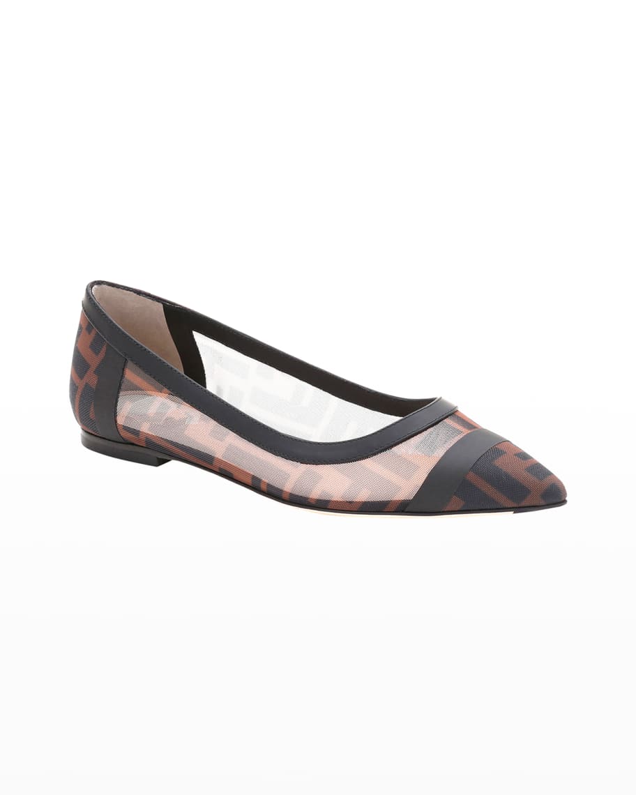 Fendi mesh flats best sale