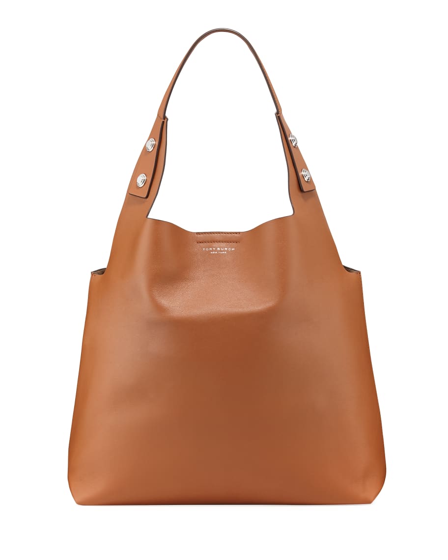 Tory Burch Rory Smooth Leather Tote Bag | Neiman Marcus