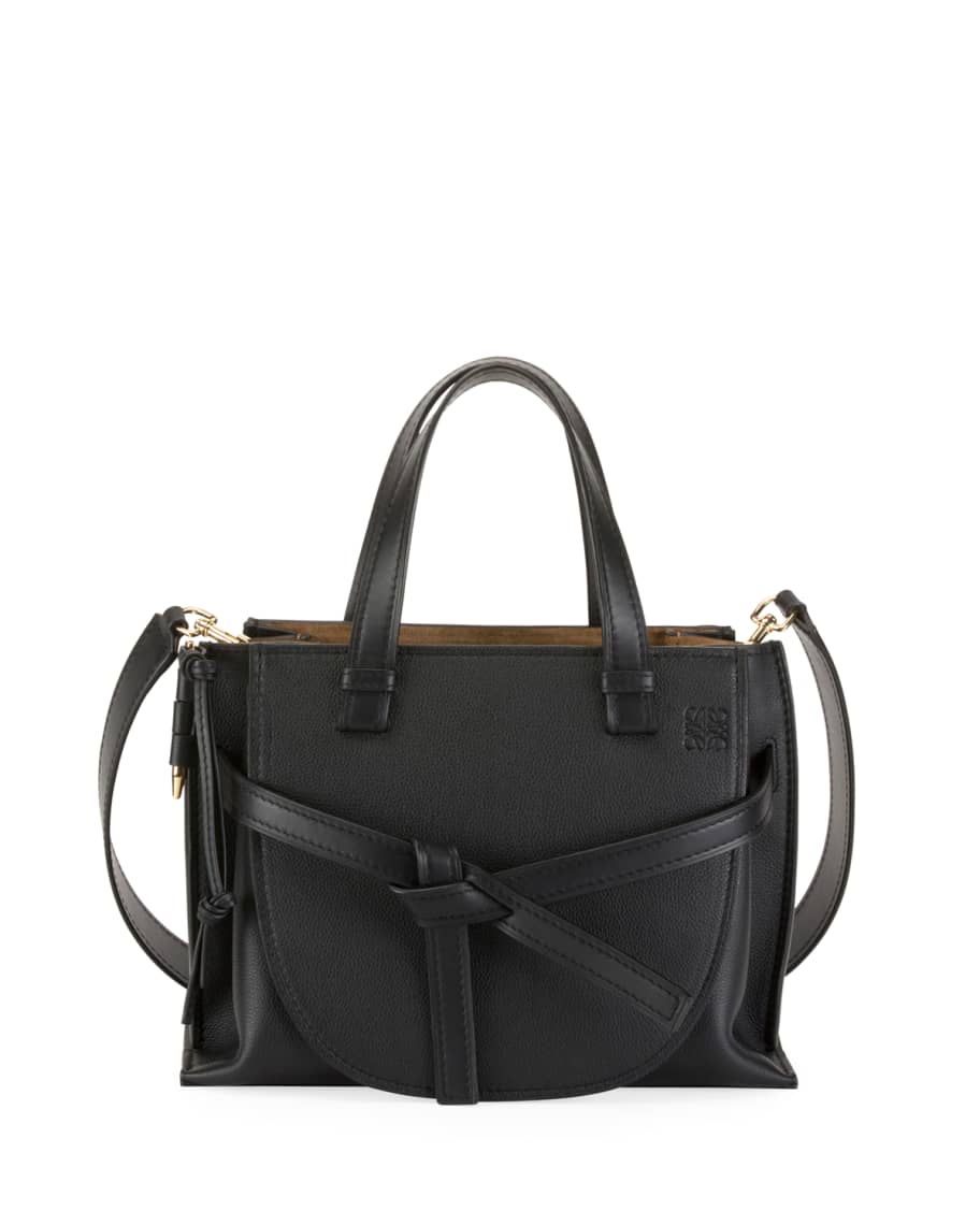 Loewe Gate Small Leather Top-Handle Tote Bag | Neiman Marcus