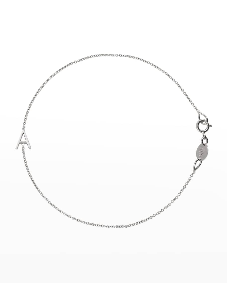 Maya Brenner Designs 14k White Gold Letter Bracelet Neiman Marcus