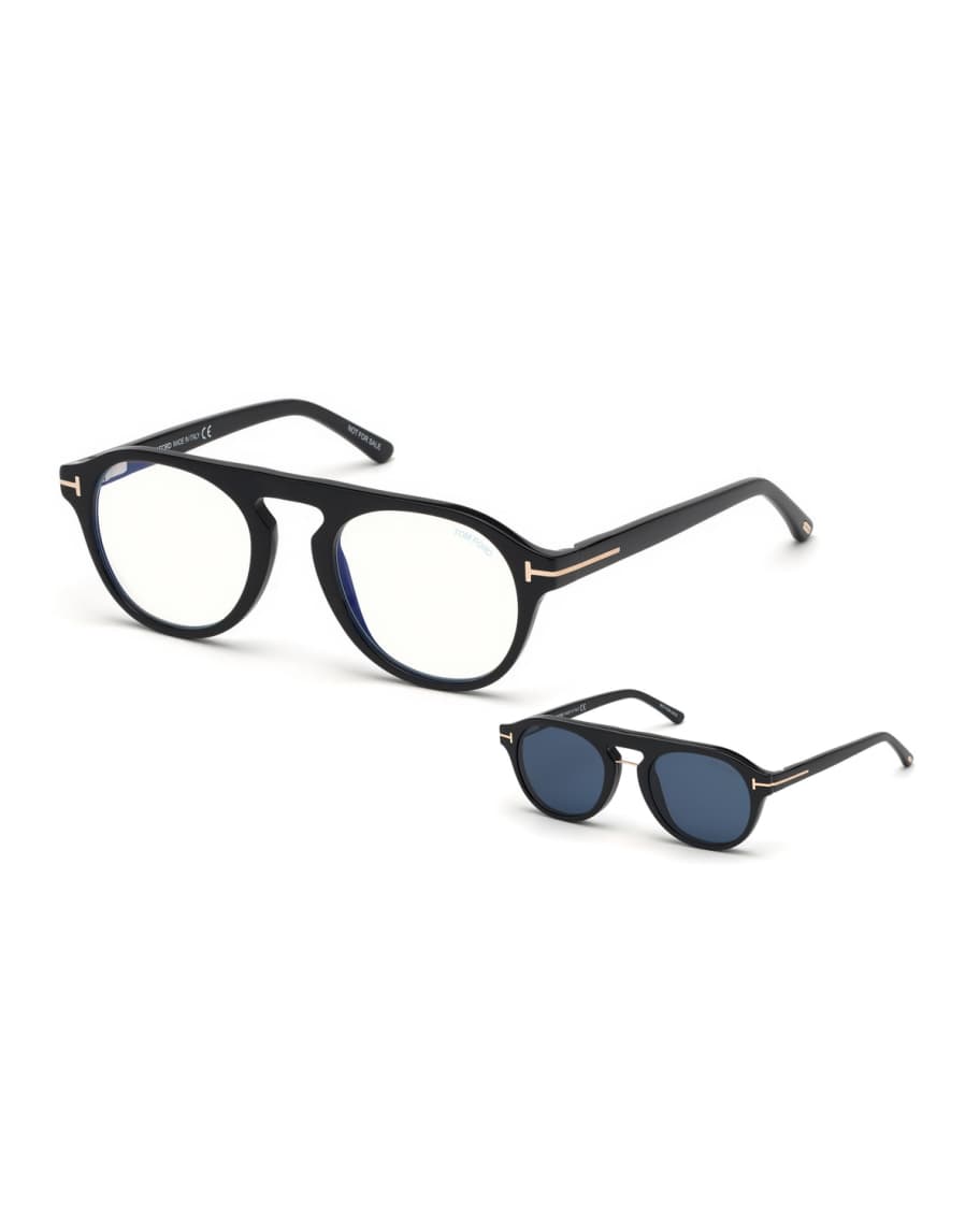 Tom ford glasses best sale with magnetic sunglasses
