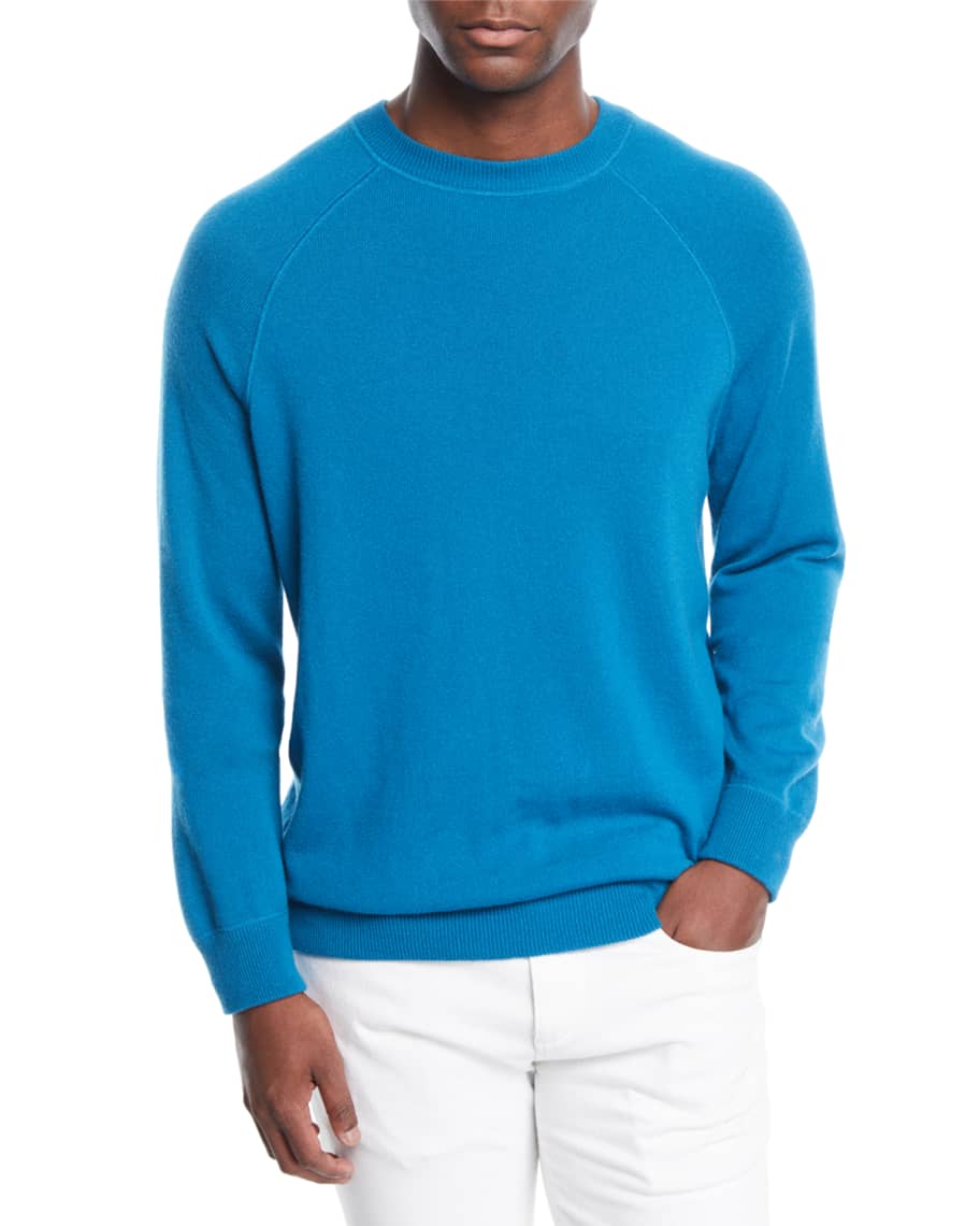 Loro Piana Men's Silverstone Cashmere Raglan Sweater | Neiman Marcus