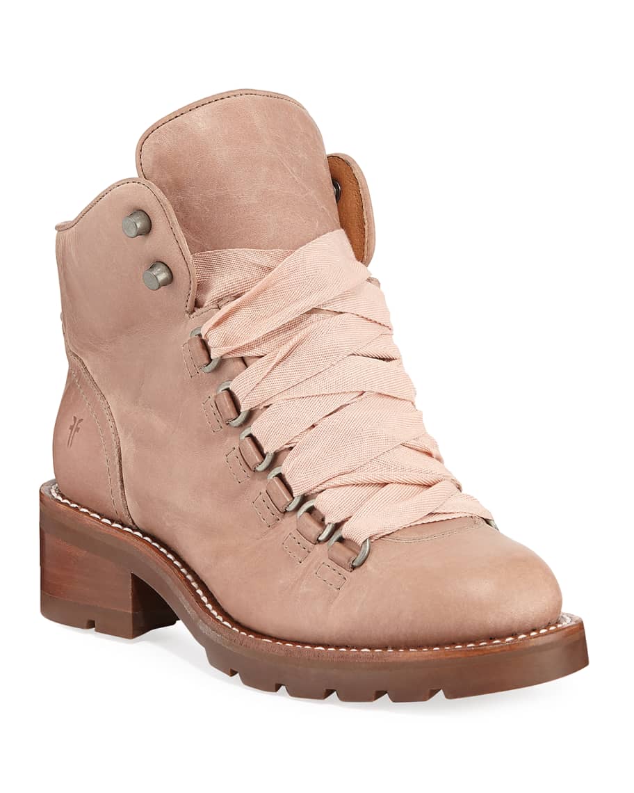 Frye Alta Leather Hiker Boots Neiman Marcus