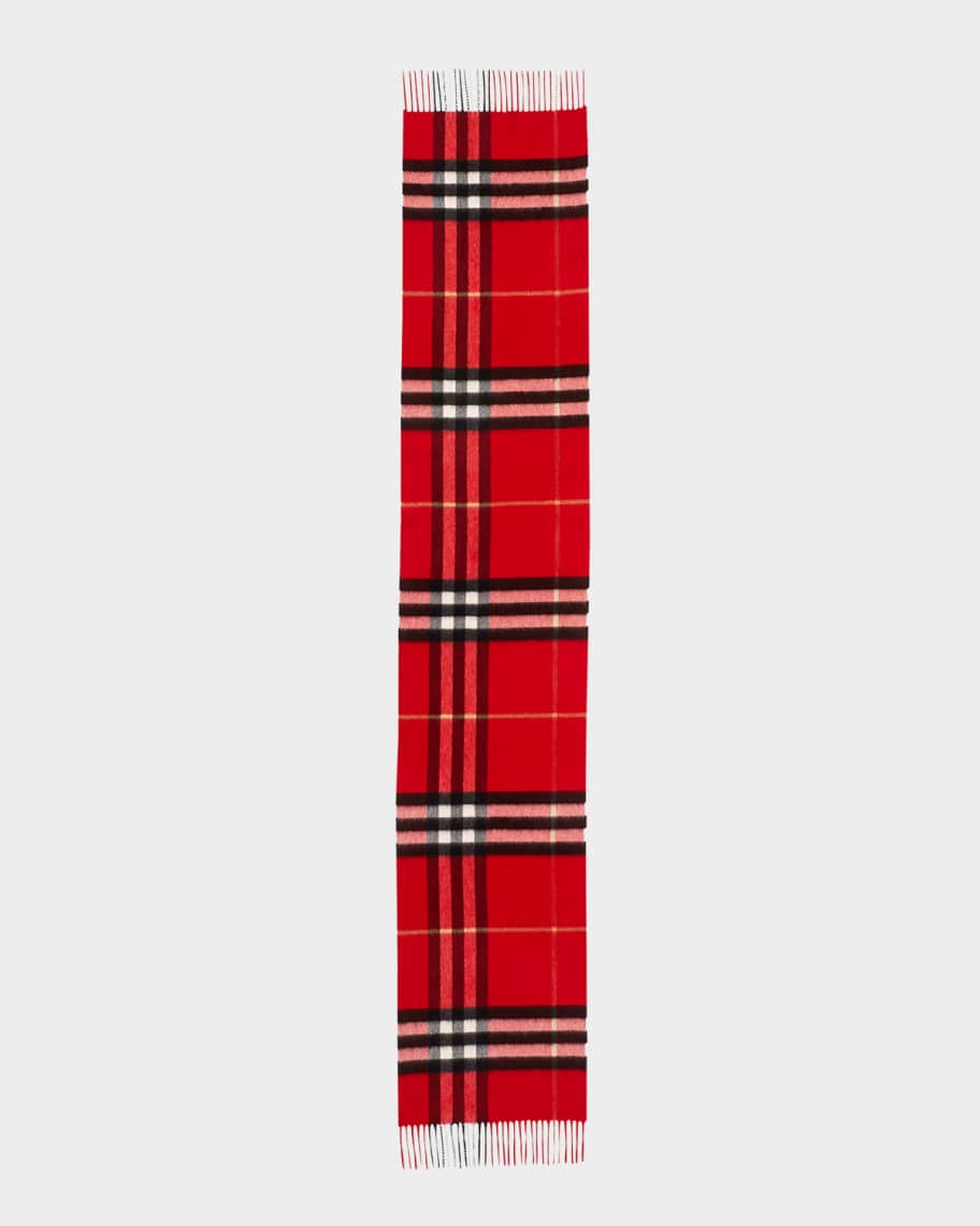 Burberry cashmere scarf red sale